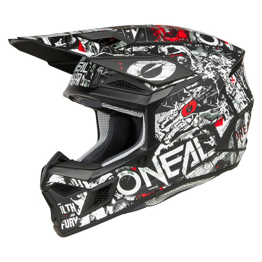 O'Neal 2025 3 Series Attack Helmet Black/White