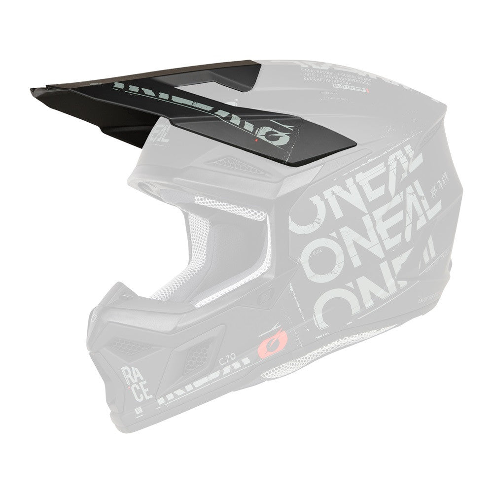 O'Neal 2025 3 Series Static Replacement Helmet Visor Black/Gray