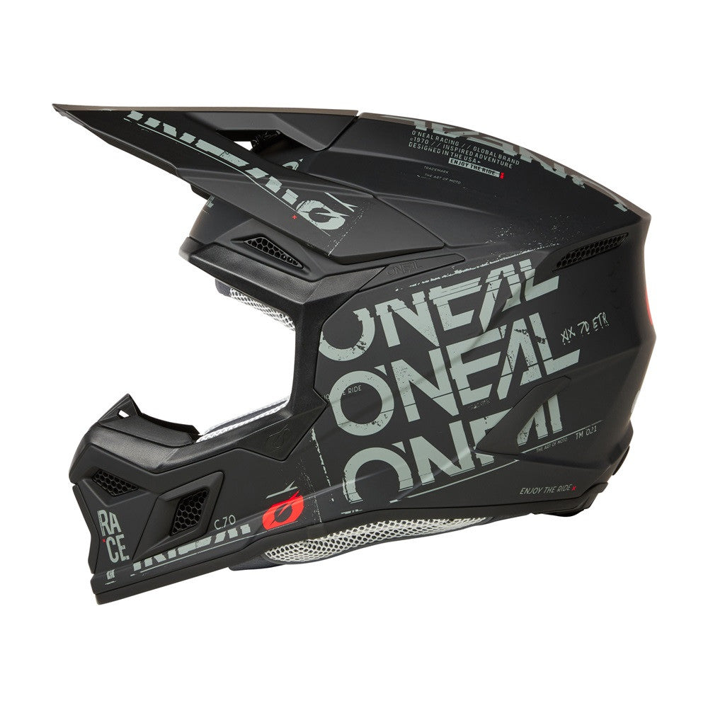 O'Neal 2025 3 Series Static Helmet Black/Gray