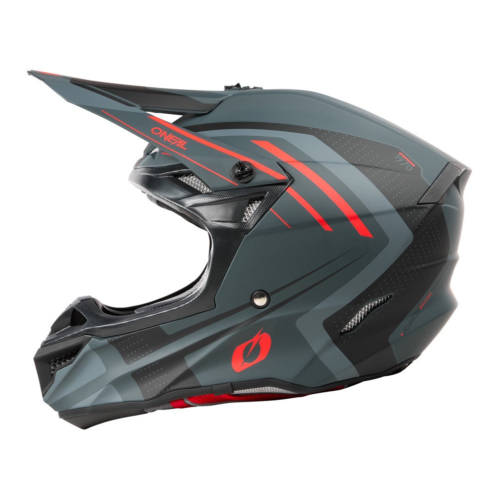 O'Neal 2025 5 Series Spike Helmet Gray/Red