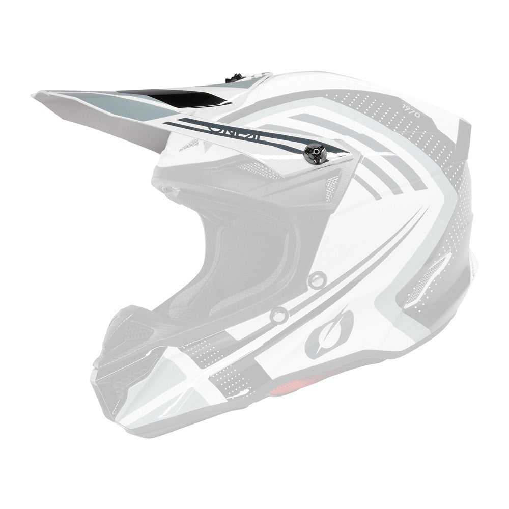 O'Neal 2025 5 Series Spike Replacement Helmet Visor White/Black