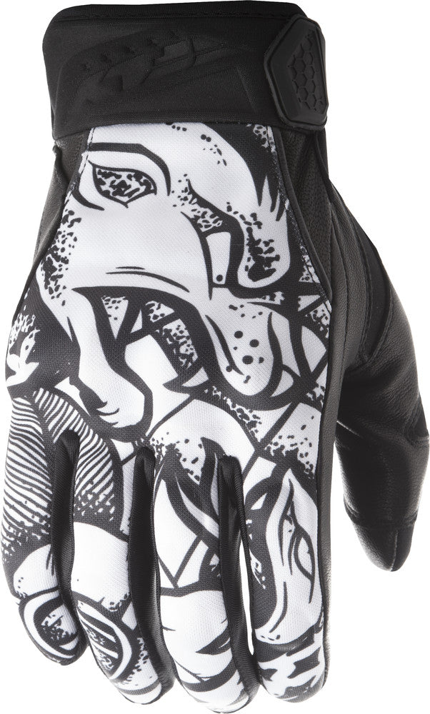 FLY Racing 2017 Subvert Ink N Needle Gloves - Black/White