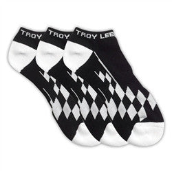 Troy Lee Designs 2015 Low Cut Checker 3 Pack Socks - Black