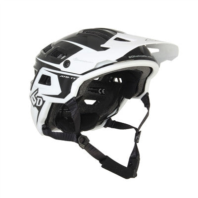 6D 2017 ATB-1T EVO Trail Bicycle Helmet - Black/White