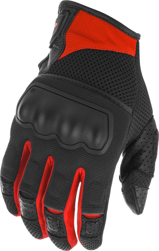 FLY Racing Coolpro Force Mesh Gloves - Black/Red