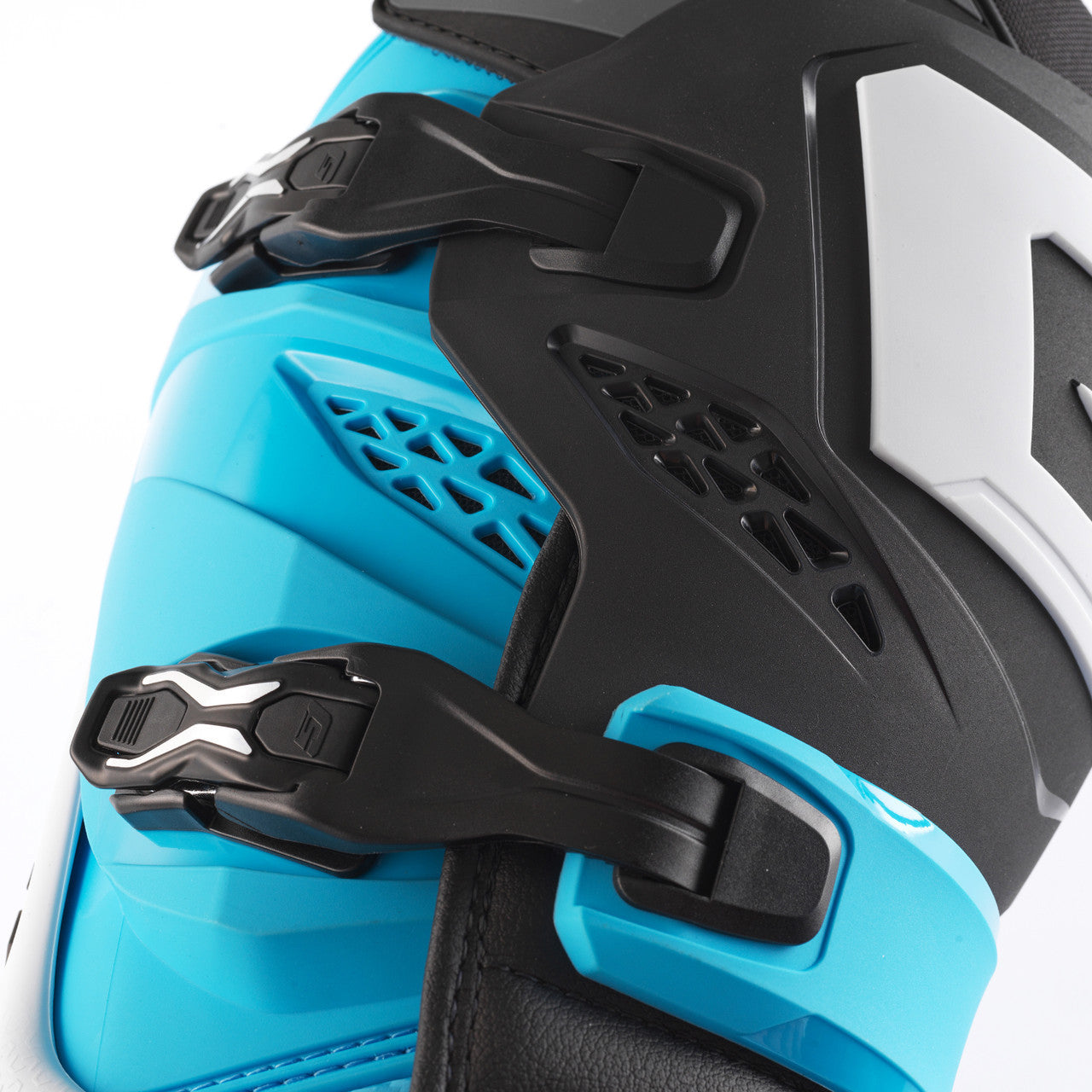 Gaerne SG22 Offroad Boots White/Black/Light Blue LE