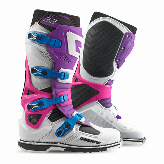 Gaerne SG22 Offroad Boots Purple/White/Rhodamine LE