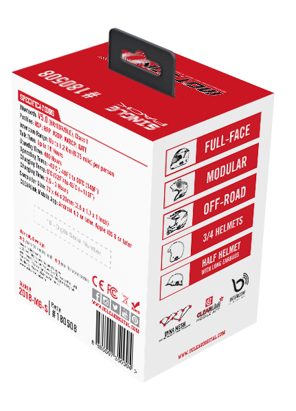 Uclear - 180508 - Motion 6 Single Kit Boomless Helmet Coomunicator