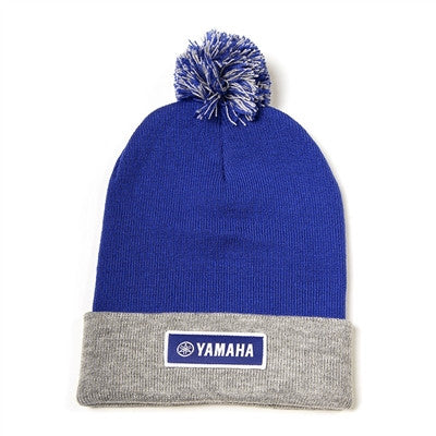 Factory Effex Yamaha Pom Beanie - Blue/Grey