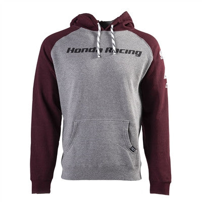 Factory Effex Honda Racing Pullover Hoodie - Heather/Burgundy
