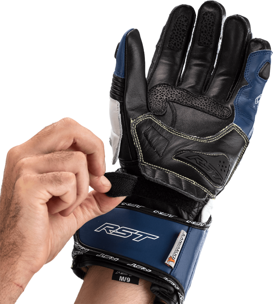 RST Tractech EVO 4 CE Gloves Blue/White/Black