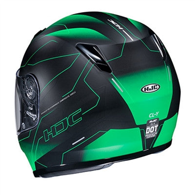 HJC Youth CL-Y Taze MC-4SF Full Face Helmet - Green
