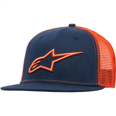 Alpinestars Corp Trucker Hat - Navy/Orange