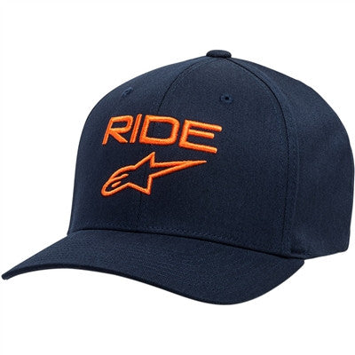 Alpinestars Ride 2.0 Flexfit Hat - Navy/Orange