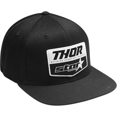 Thor Star Racing Chevron Flexfit Snapback Hat - Black