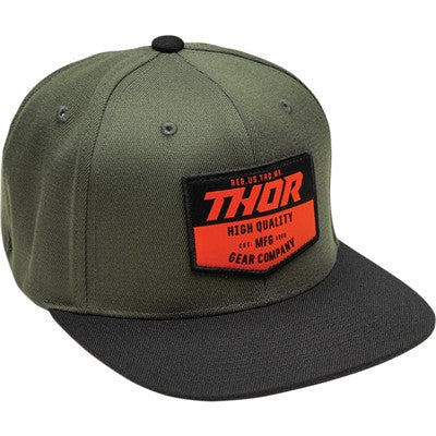 Thor Chevron Snapback Hat - Black/Military Green
