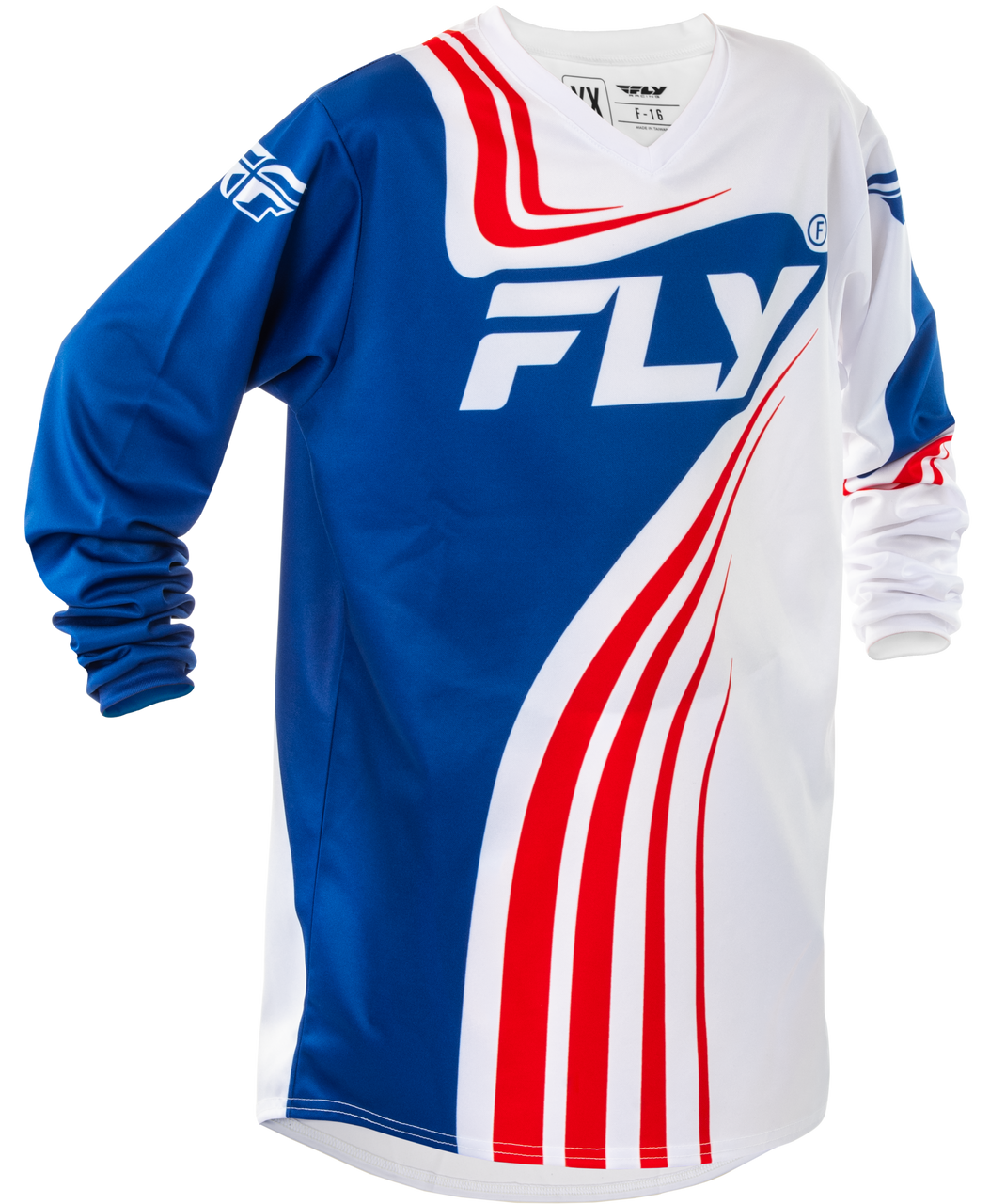 FLY Racing 2025 Youth F-16 Jersey Red/White/Blue