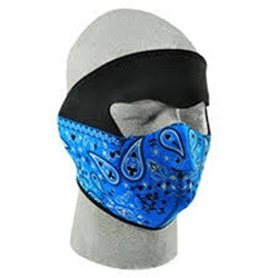 Zanheadgear 2015 Full Face Mask - Blue Chrome Skull