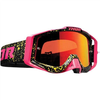 Thor Sniper Pro Goggle - Splatta Flo Pink/Black