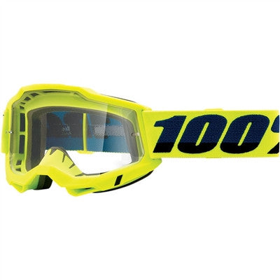 100% Accuri Goggle - Fluo Yellow/Clear Lens