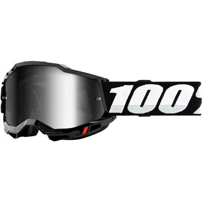 100% Accuri Goggle - Black/Mirror Silver Lens