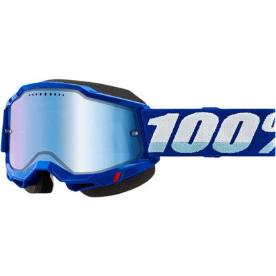 100% Accuri Snow Goggle - Blue/Mirror Blue Lens