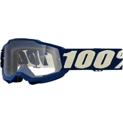 100% Youth Accuri Goggle - Deepmarine/Clear Lens