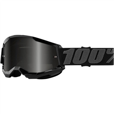 100% Strata Sand Goggle - Black/Smoke Lens
