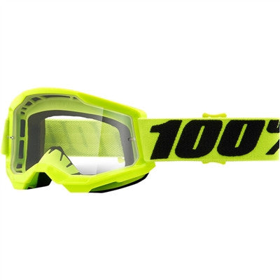 100% Youth Strata Goggle - Yellow/Clear Lens