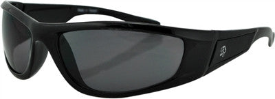ZANheadgear Iowa Sunglasses - Shiny Black/Smoke Lens