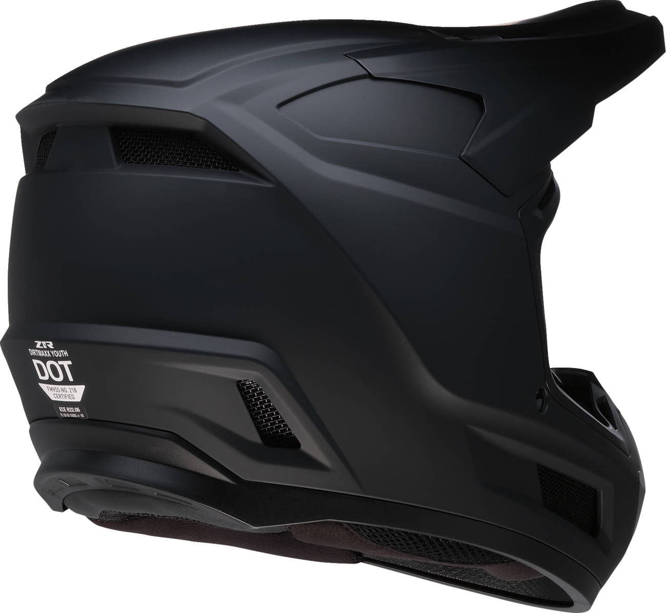 Z1R Youth Dirt Maxx Offroad Helmet Matte Black