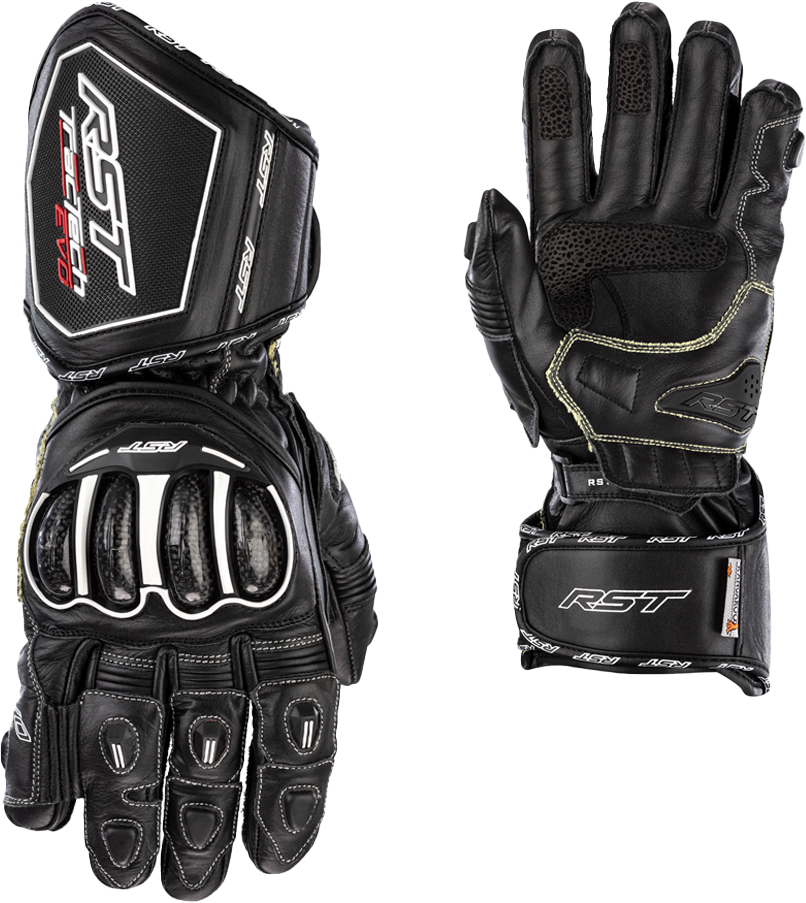 RST Tractech EVO 4 CE Gloves Black/Black/Black