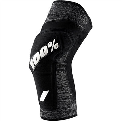 100% Ridecamp Bicycle Knee Guards - Grey/Black