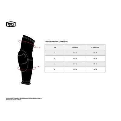 100% Teratec Bicycle Elbow Guards - Black