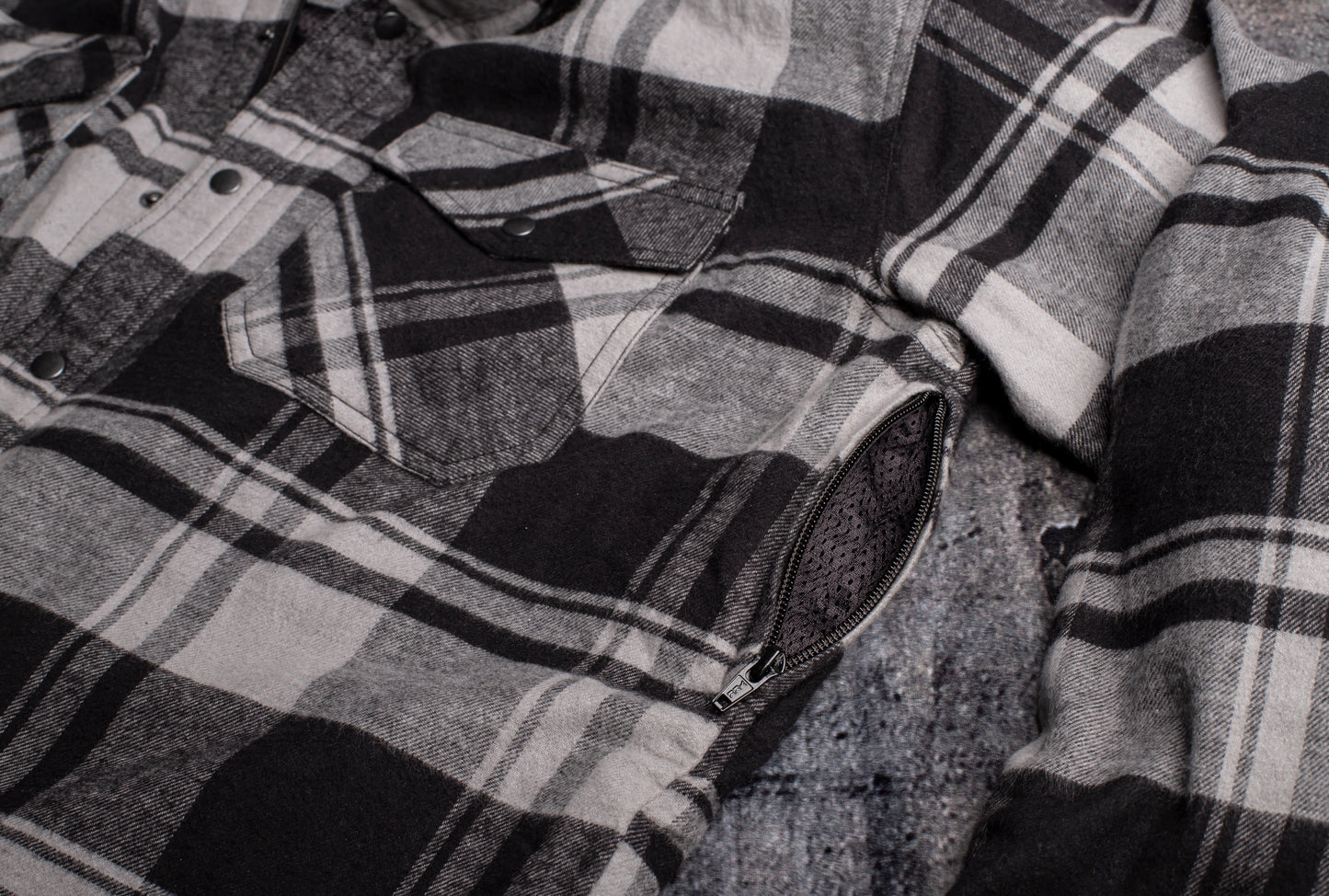 Cortech Bender Riding Flannel Shirt Red