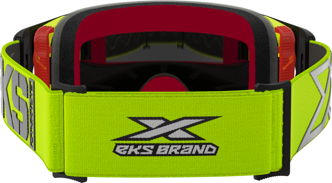 EKS BRAND - 067-12040 - LUCID CALIBER GOGGLE FLO YELLOW GOLD MIRROR LENS