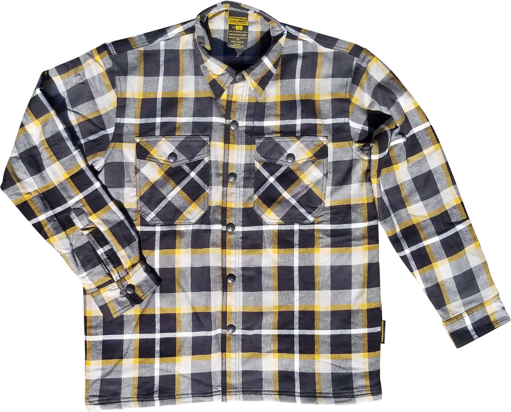 Scorpion Covert Flannel - White/Yellow