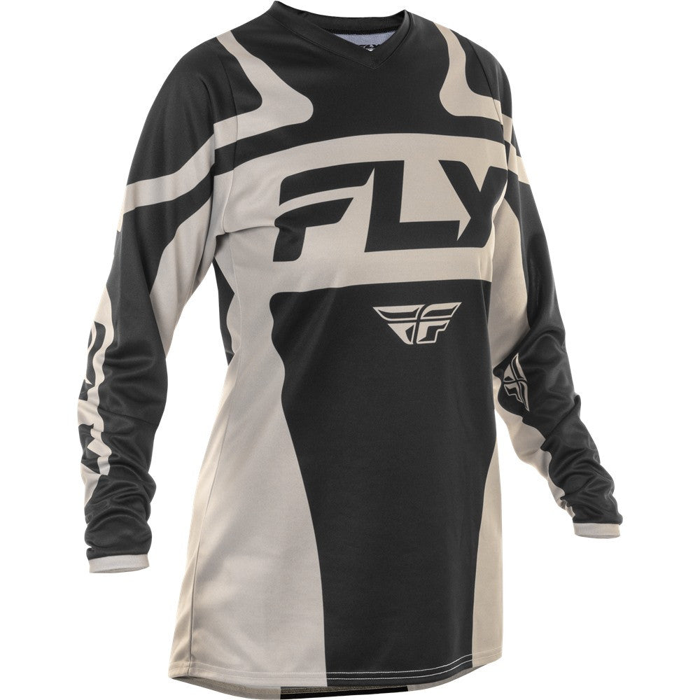 FLY Racing 2025 Womens F-16 Jersey Pant Combo Black/White