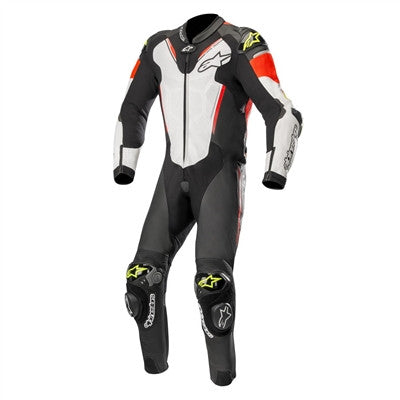 Alpinestars 2019 Atem V3 1PC Leather Suit - Black/White/Red/Yellow