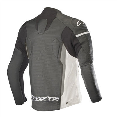 Alpinestars 2019 Faster Leather Jacket - Black/White