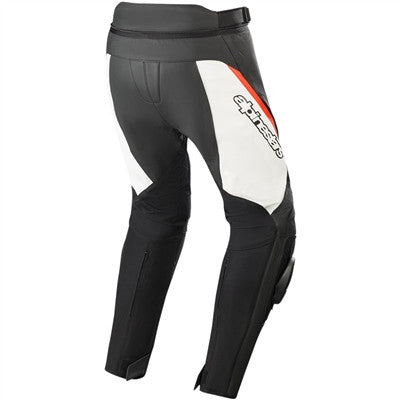 Alpinestars 2019 Missile v2 Leather Long Pants - Black/White/Red