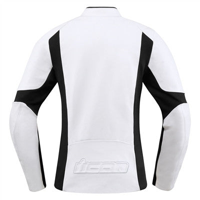 Icon Womens Overlord Leather Jacket - White