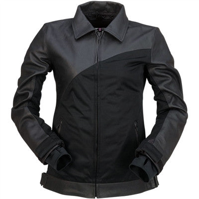 Z1R 2020 Womens Elysia Leather Jacket - Black