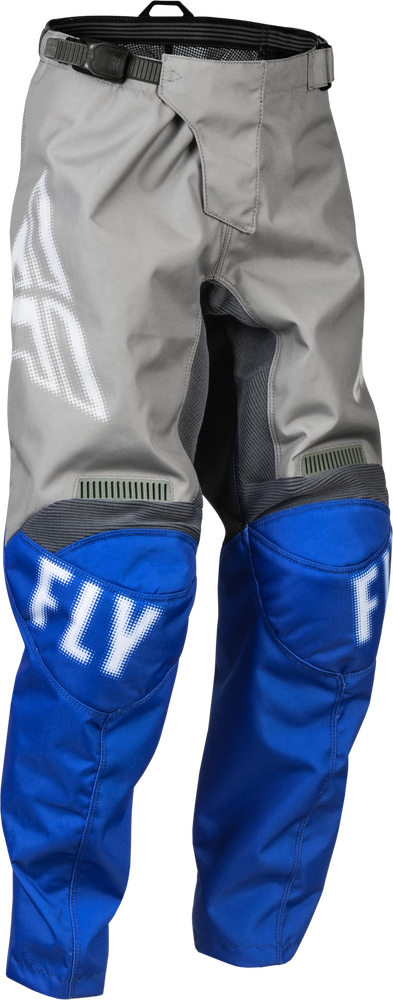 FLY Racing 2023 Youth F-16 Pants Grey/Blue
