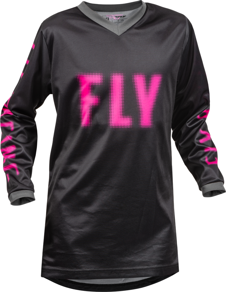 FLY Racing 2023 Youth F-16 Jersey Black/Pink