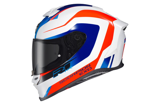 Scorpion EXO-R1 Air Full Face Helmet Hive Red/White/Blue