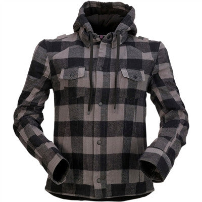 Z1R 2020 Womens Timberella Flannel Moto Shirt - Black/Grey