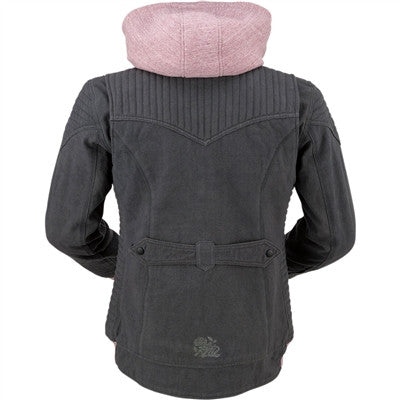 Z1R Womens Impress Canvas Jacket - Grey/Pink