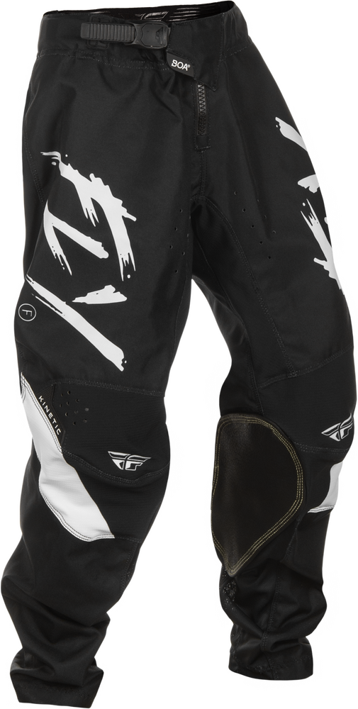 FLY Racing 2025 Youth Kinetic Stoke Pant Black/White