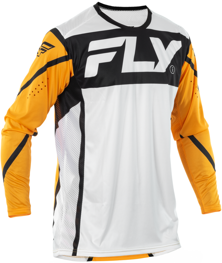 FLY Racing 2025 Lite Jersey White/Black/Mustard